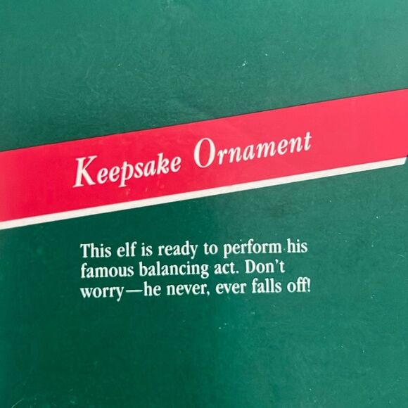 Hallmark Golden Balancing Elf 1989 - Picture 2 of 6